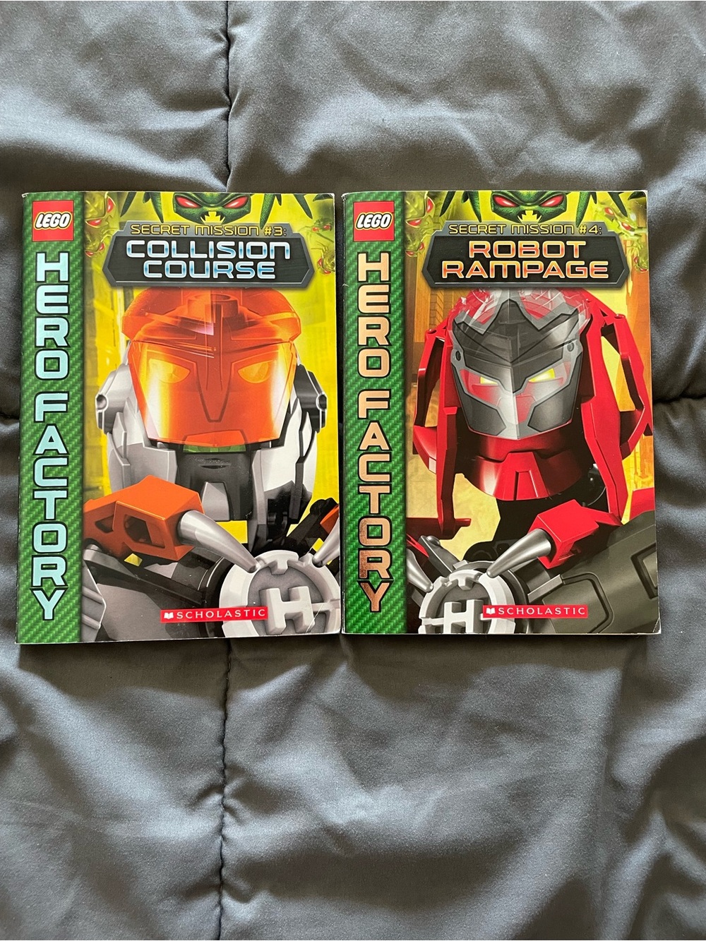 LEGO Hero Factory: Secret Mission series by Greg Farshtey books bundle 3 & 4